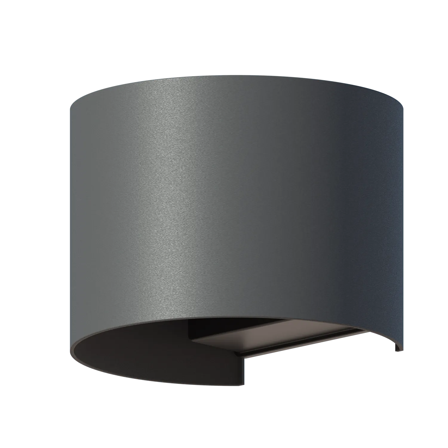 Calex LED Wall Lamp Oval Verona - Up & Down - Anthracite - Warm White Light - 7W