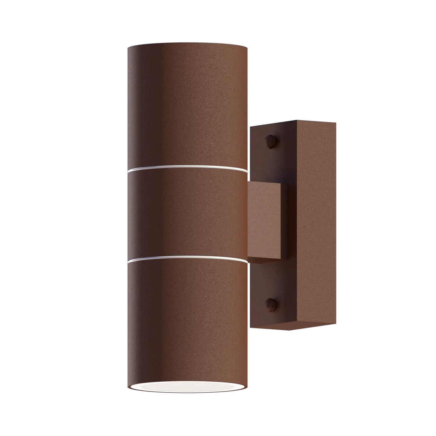 Calex LED Wall Lamp Stainless Steel - Up & Down - 2x GU10 - Rust