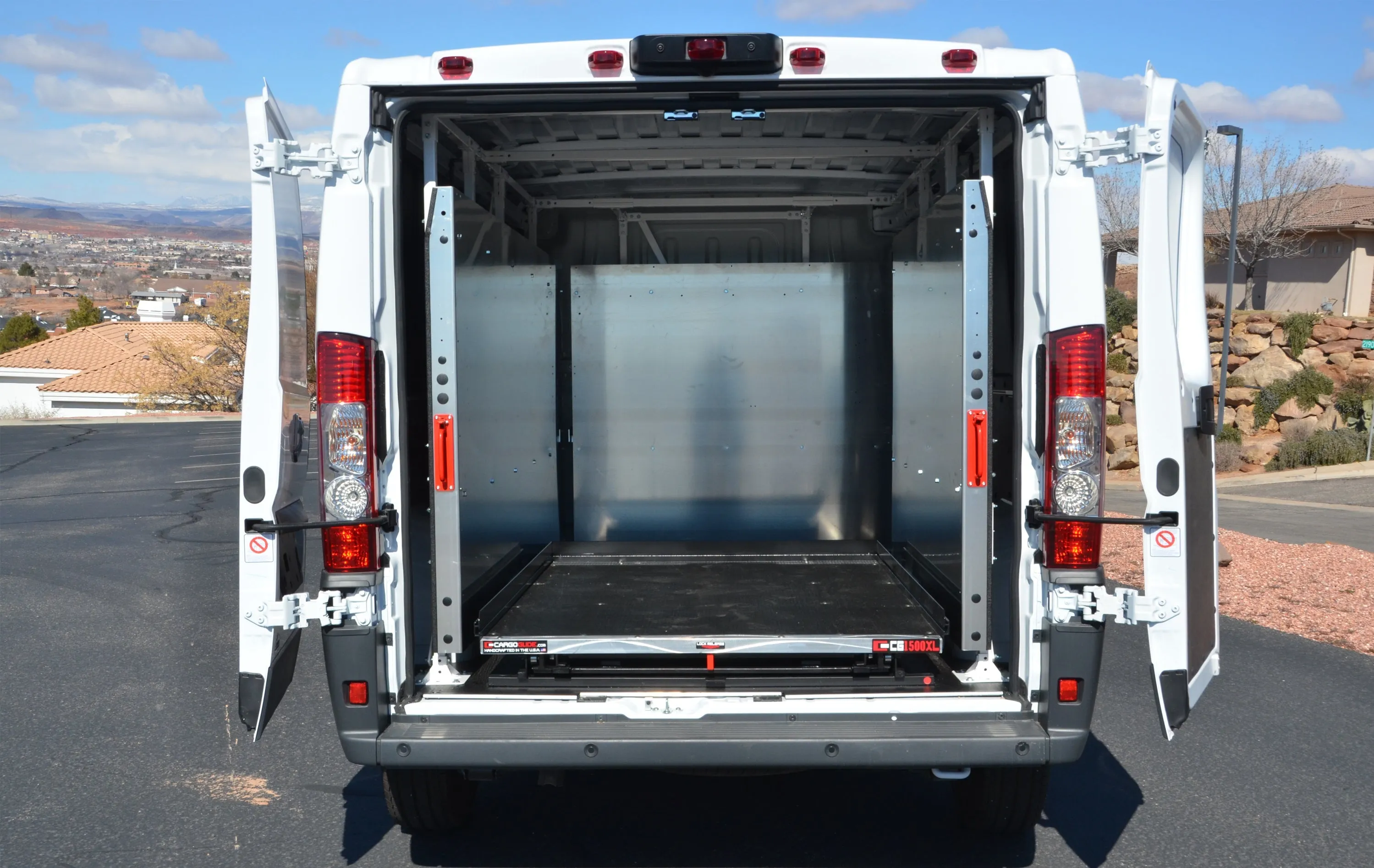 CargoGlide WSS563 Van Storage Sliding Platform Wall