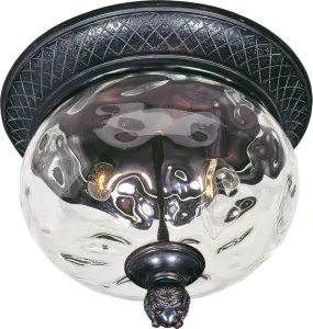 Carriage House VX 9.5" 2 Light Outdoor Flush Mount in Oriental Bronze