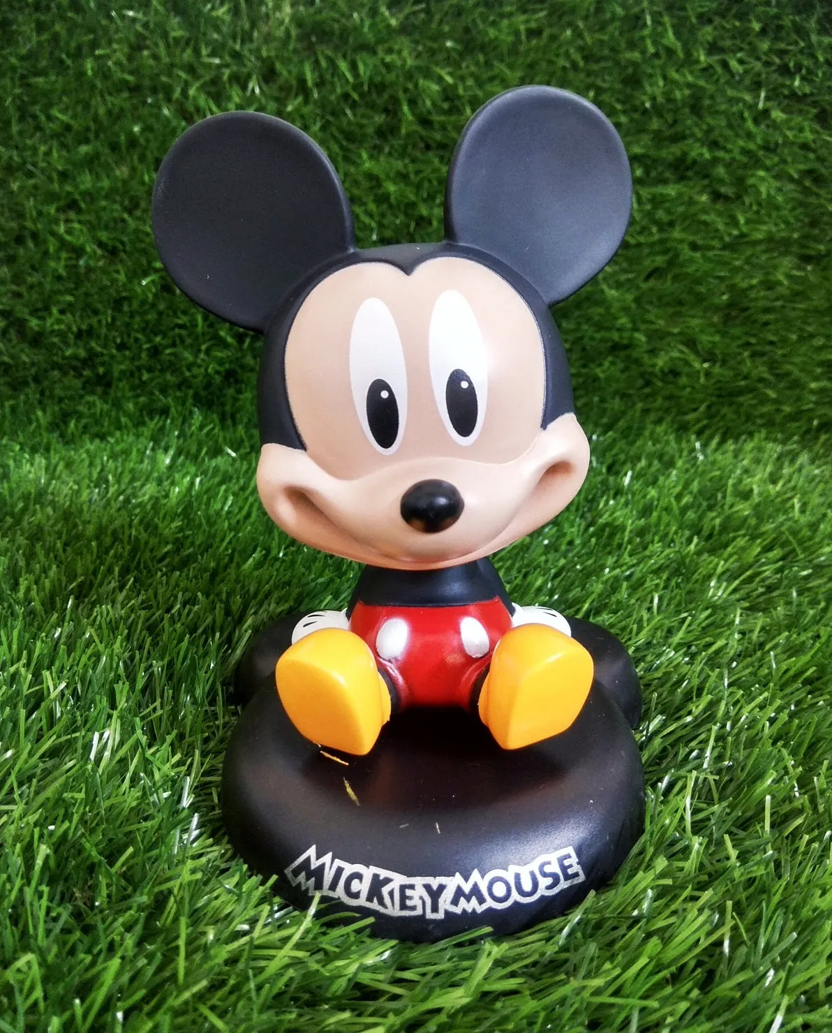 Cartoon | Mickey Mouse Bobblehead With Mobile Holder | 13 Cms |