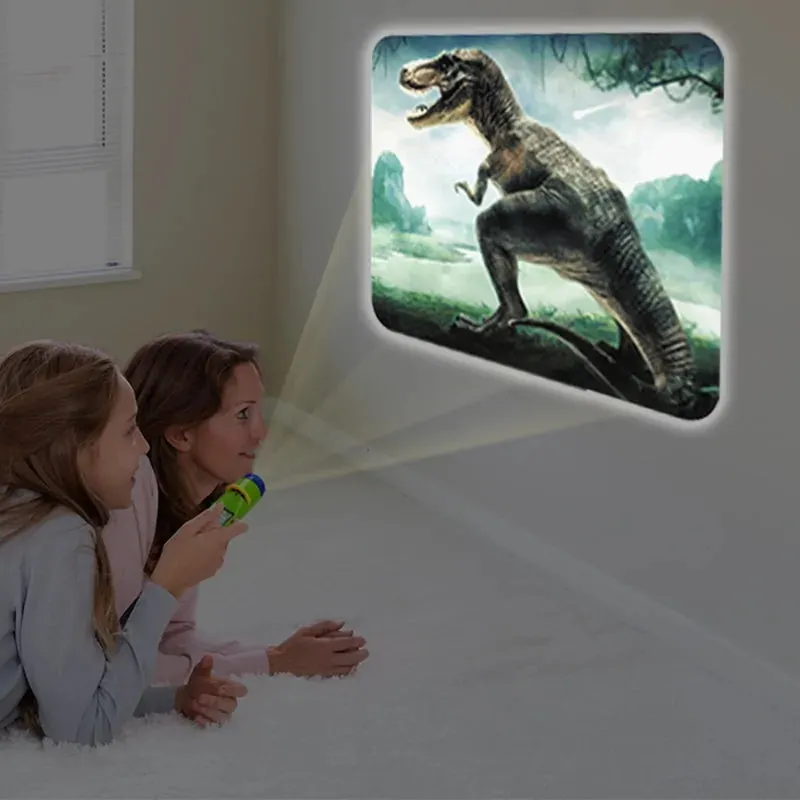 Cartoon Projection Flashlight For Kids