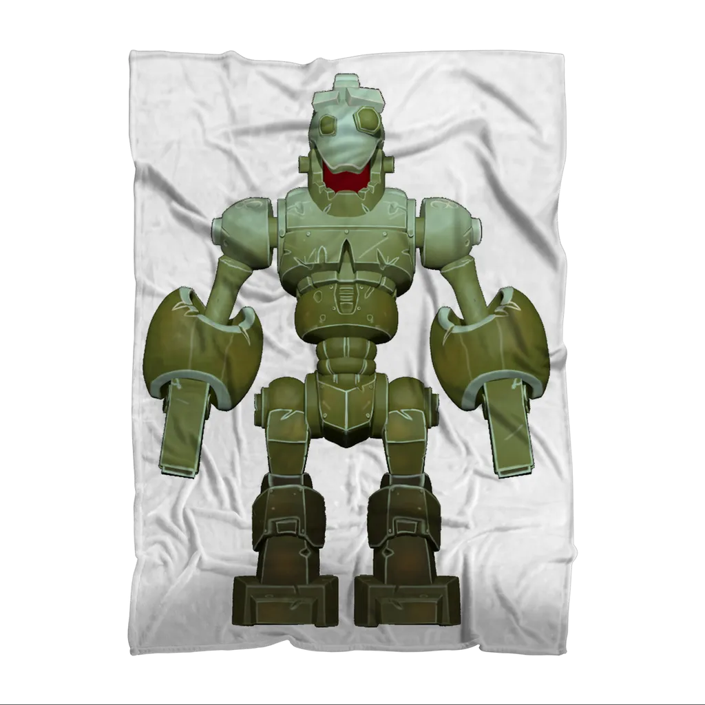 CG Robot Character Sublimation Throw Blanket