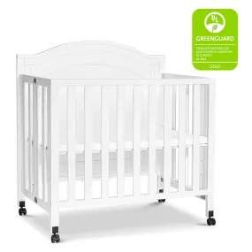 Charlie Mini Folding Crib-White