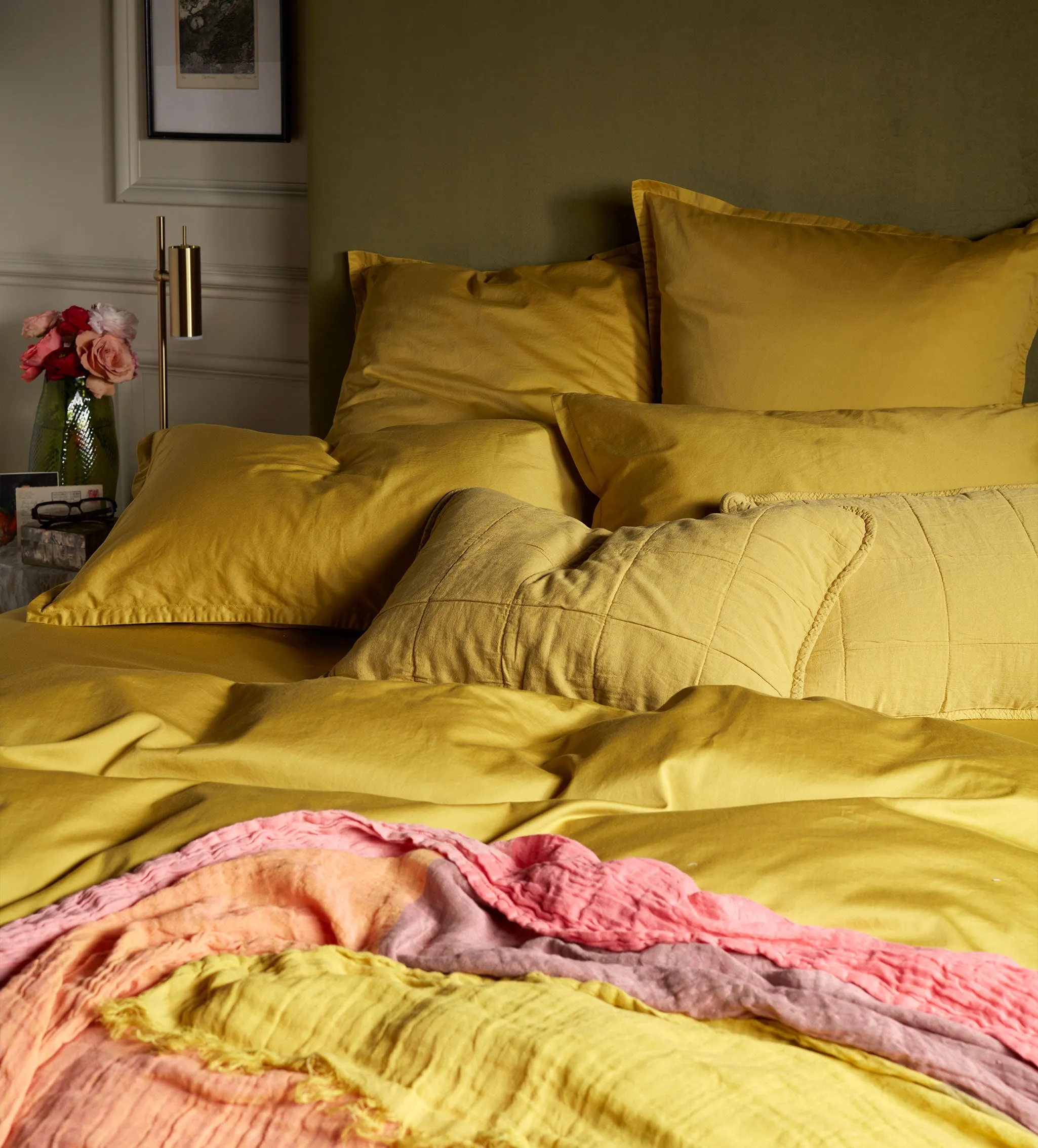 Chartreuse Super Soft 100% Cotton Duvet Cover