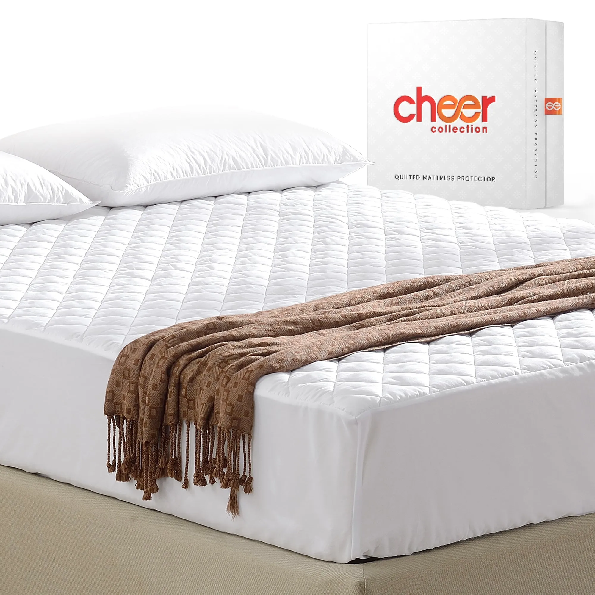 Cheer Collection Quilted Mattress Pad And Protector - Assorted Sizes