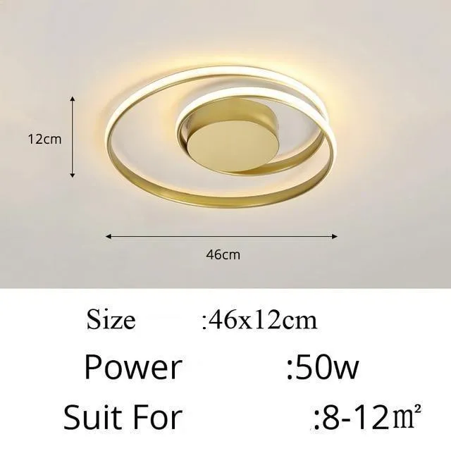 Circular Spiral LED Surface Mounted Ceiling Lights