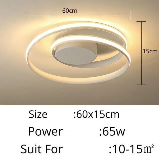 Circular Spiral LED Surface Mounted Ceiling Lights