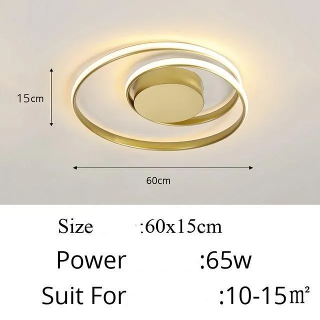 Circular Spiral LED Surface Mounted Ceiling Lights