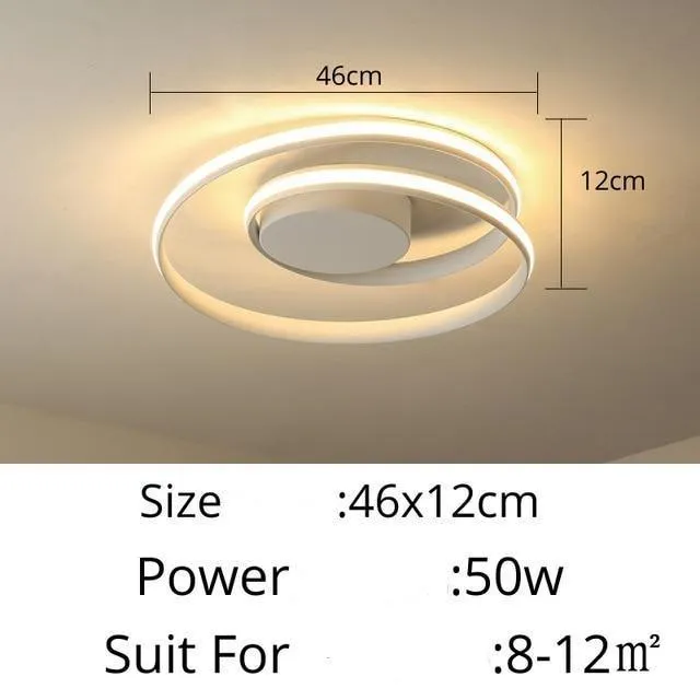 Circular Spiral LED Surface Mounted Ceiling Lights