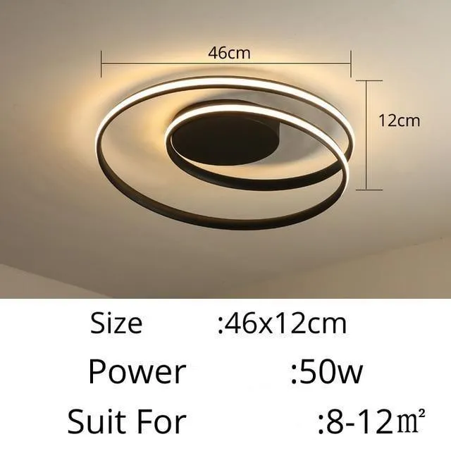 Circular Spiral LED Surface Mounted Ceiling Lights