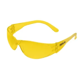 CL114 MCR Safety Checklite CL1 Series Safety Glasses, Amber Lens