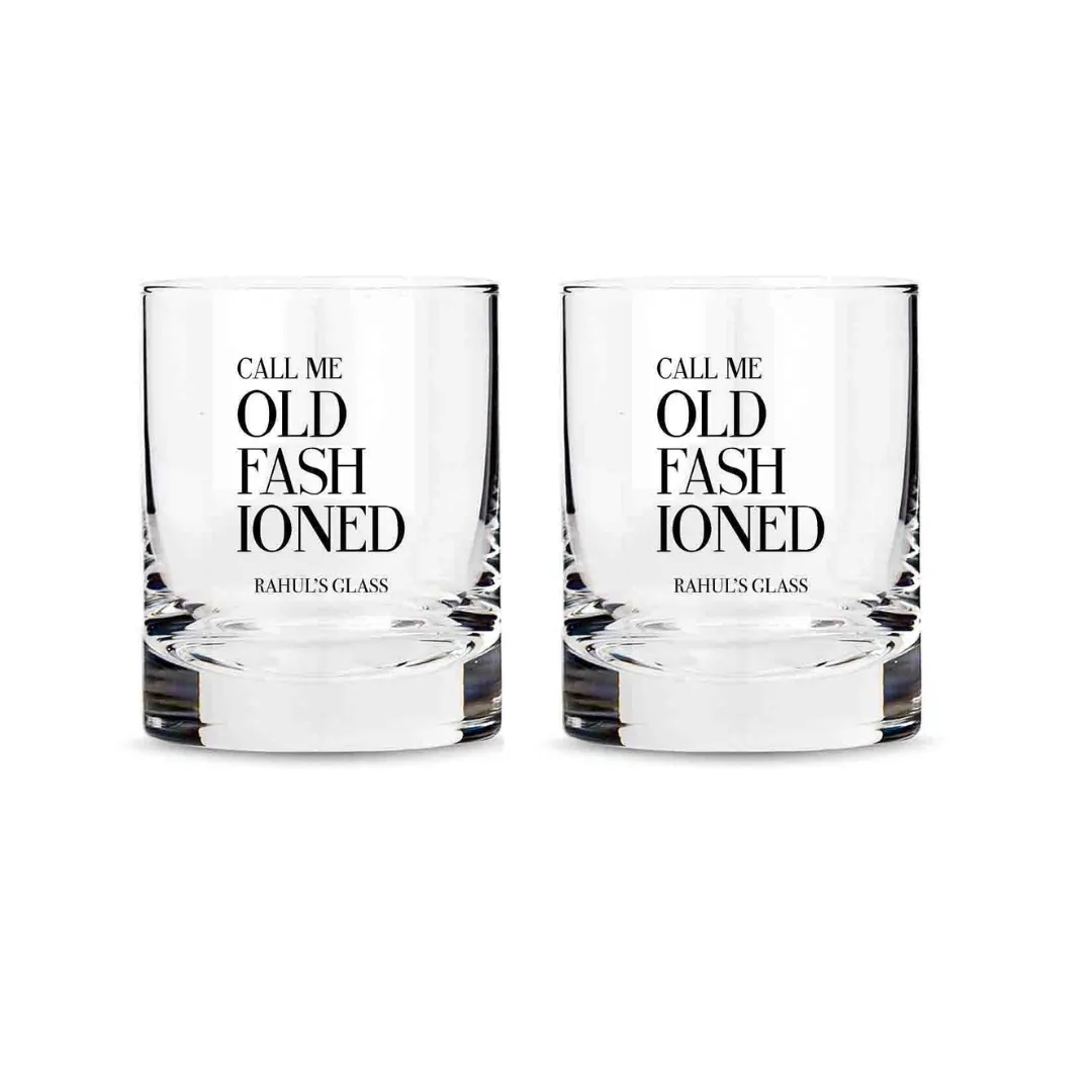 Classic Customized Whiskey Glass -Perfect Gift for Boyfriend Husband - Old Fashioned