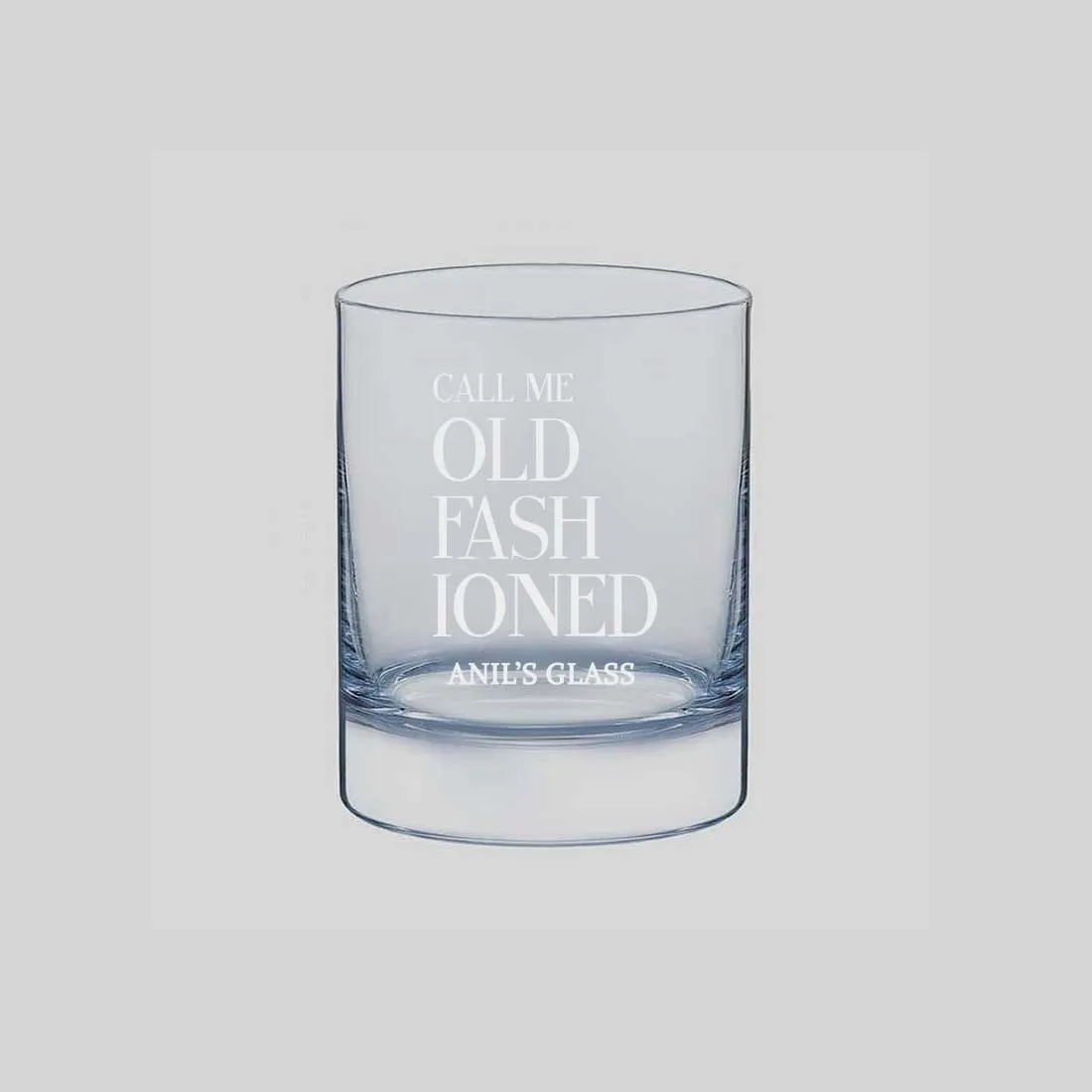 Classic Customized Whiskey Glass -Perfect Gift for Boyfriend Husband - Old Fashioned