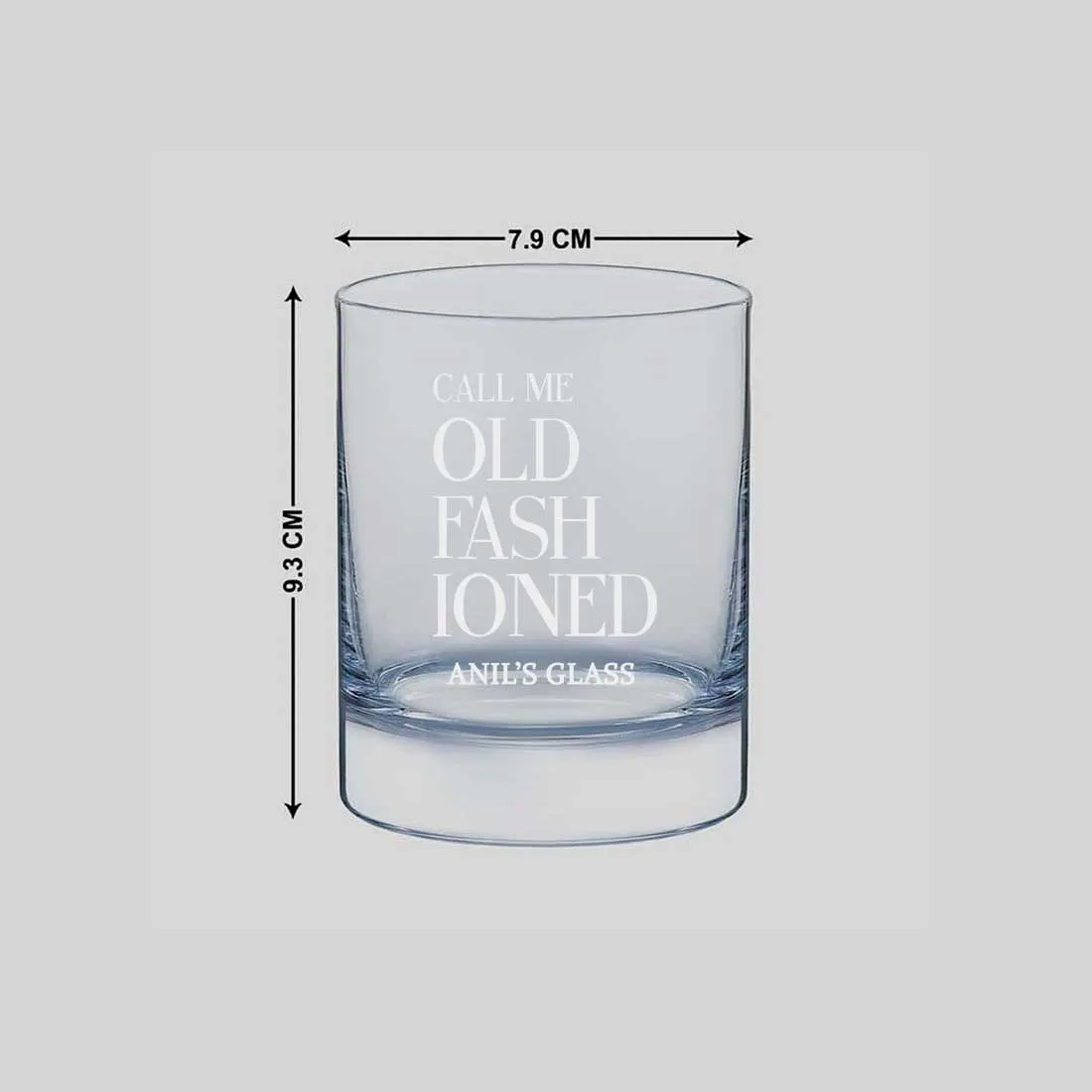 Classic Customized Whiskey Glass -Perfect Gift for Boyfriend Husband - Old Fashioned