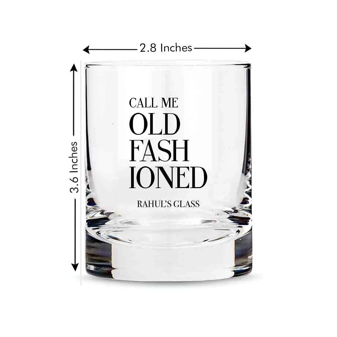 Classic Customized Whiskey Glass -Perfect Gift for Boyfriend Husband - Old Fashioned