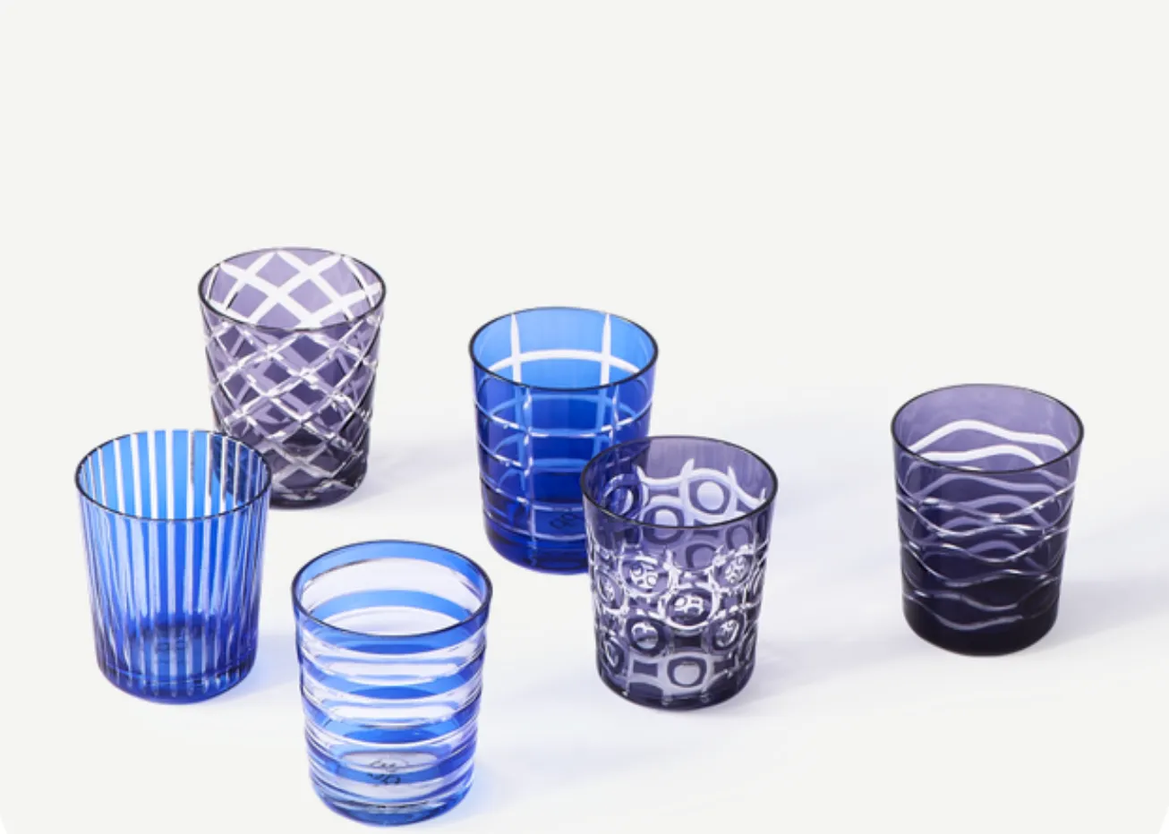 Cobalt Mix Tumbler (set of 6)