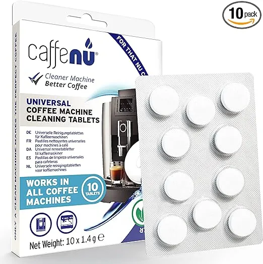 Coffee Machine Cleaner Tablets - 10 x 1.4g Tablets