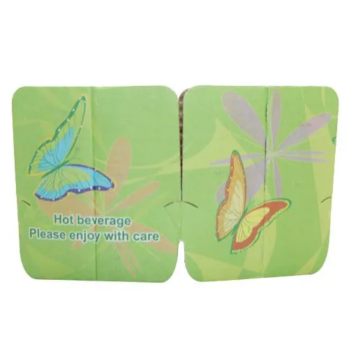 Coffee Sleeves -  Tulip Cup Jackets - Cheerful Green - 1,000 ct