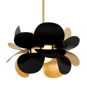 Corbett Lighting Ginger Black Base And Opal White Ceiling Pendant Light