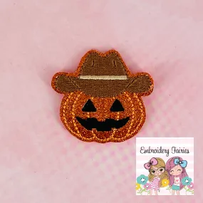 Cowboy Pumpkin Feltie Design