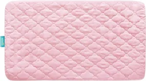 Crib Mattress Protector/ Pad Cover - Ultra Soft Microfiber, Waterproof, Pink (for Standard Crib/ Toddler Bed)