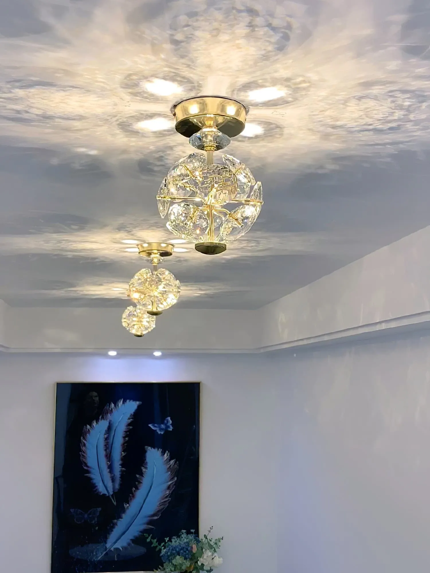 Crystal Ball Ceiling Lamp