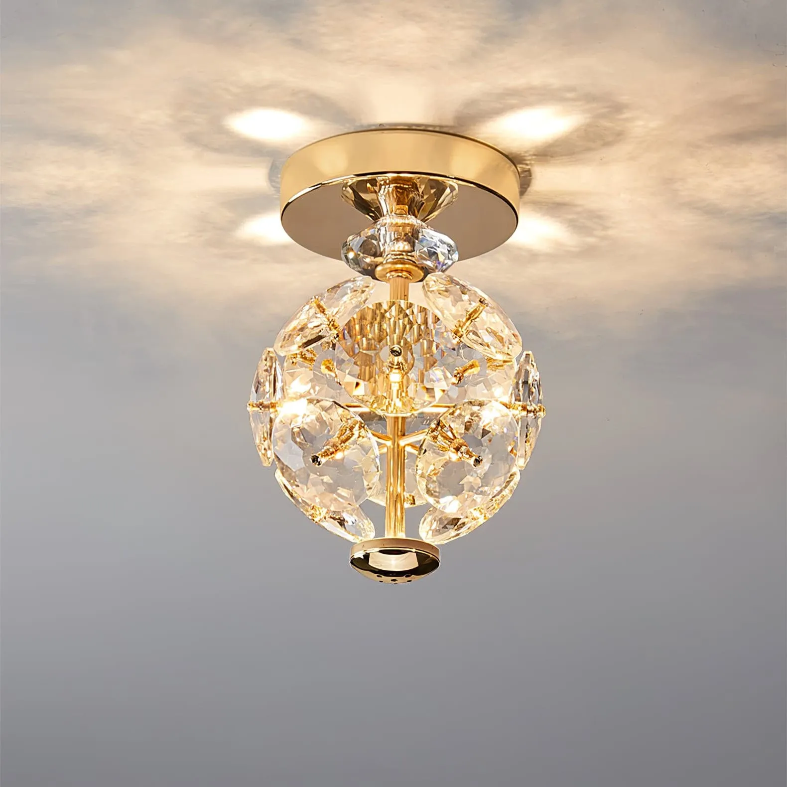 Crystal Ball Ceiling Lamp