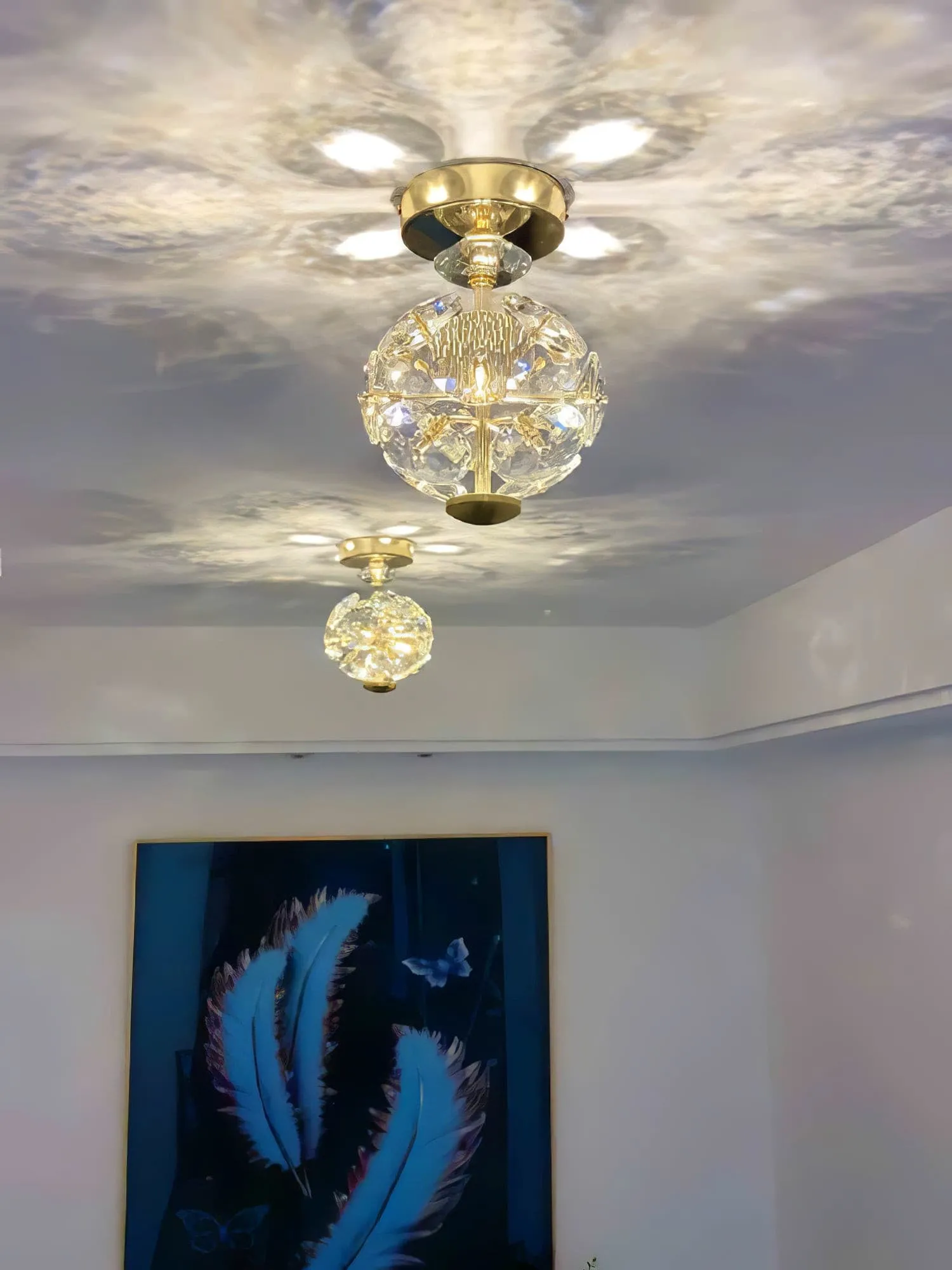 Crystal Ball Ceiling Lamp