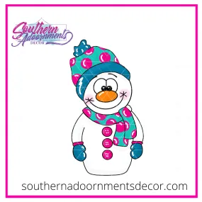 Cuddly Snowman Template & Digital Cut File