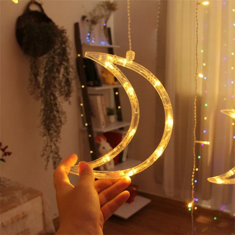 Curtain String Lights | 6 Moon 6 Star 3.5m