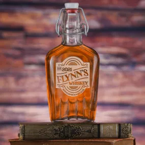 Custom Whiskey Bottle Label Flask