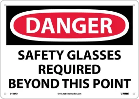 Danger Eye Protection Required Sign