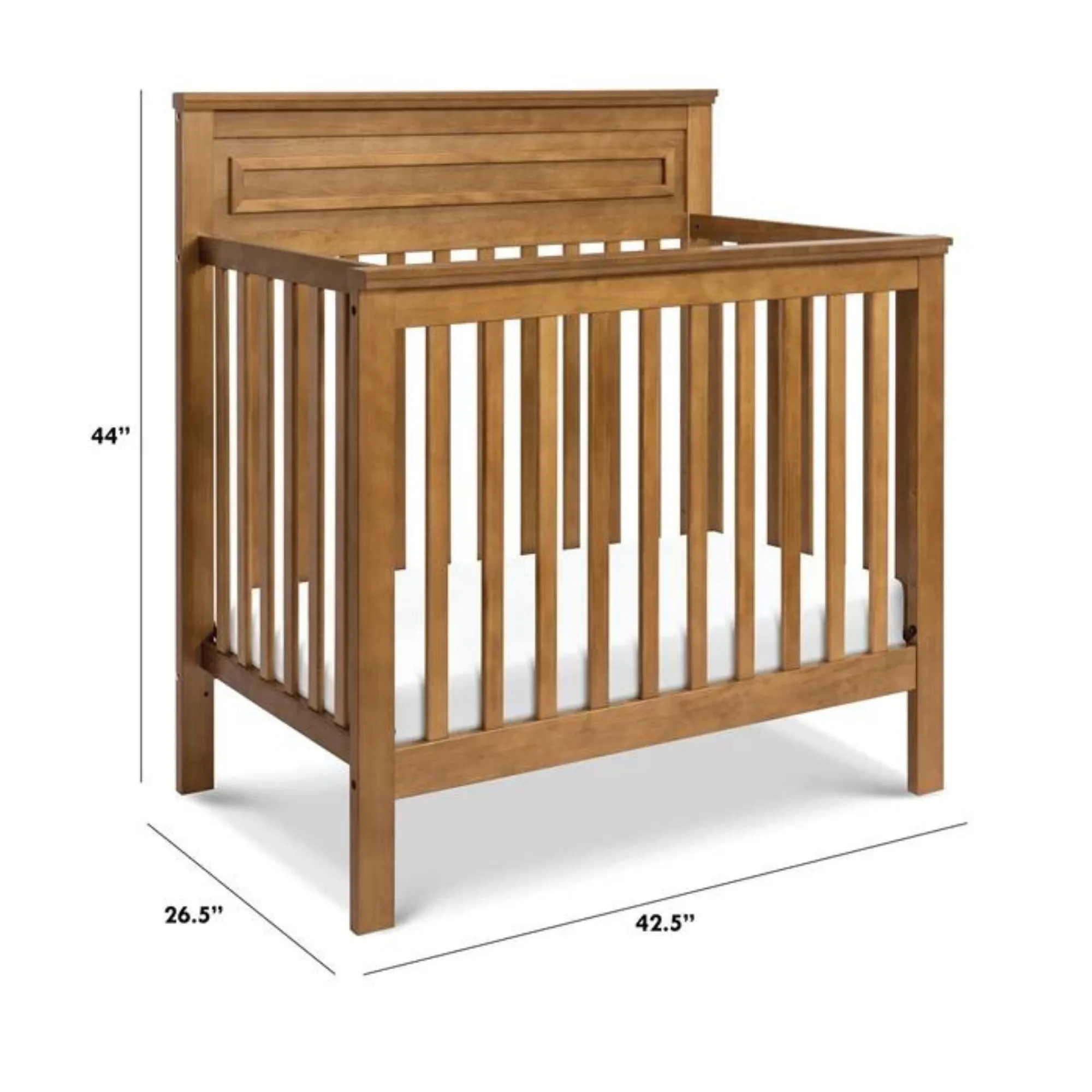 DAVINCI Autumn 4-in-1 Convertible Mini Crib - Chestnut