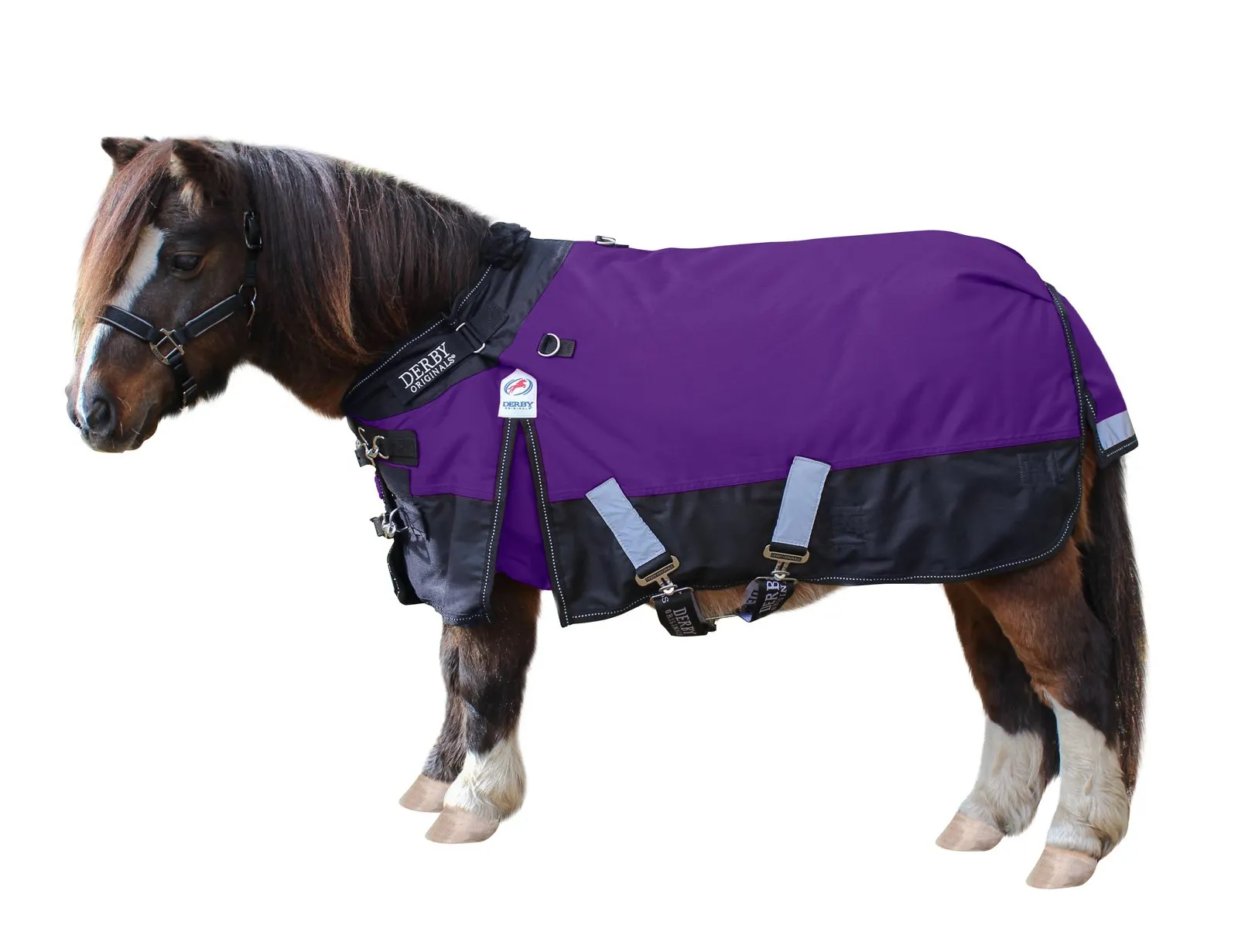 Derby Originals Nordic-Tough 600D Medium Weight Reflective Waterproof Winter Mini Horse Pony Turnout Blanket 200g with 1 Year Warranty