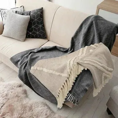 Diamond 80185BEI Beige Throw Blanket