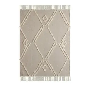 Diamond 80185BEI Beige Throw Blanket