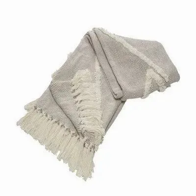 Diamond 80185BEI Beige Throw Blanket