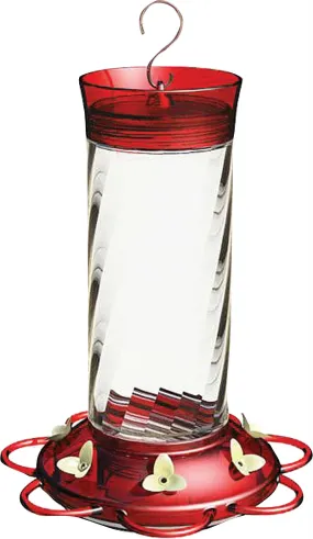 Diamond Glass Hummingbird Feeder