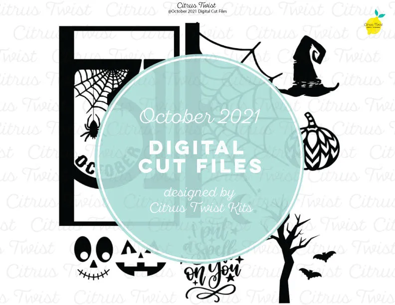 Digital Cut file - HALLOWEEN - October 2021