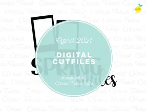 Digital Cut file - SPRING SMILES - April 2021