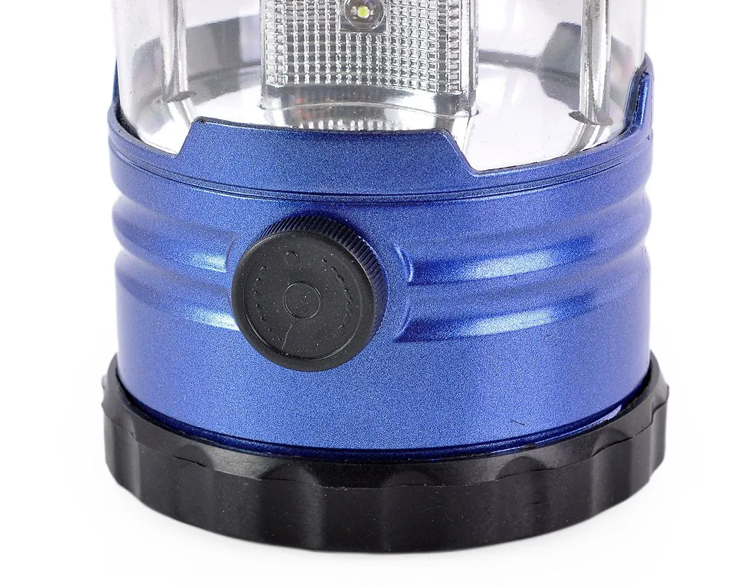 Dimmable 12 LED Camping Light with Compass - Blue