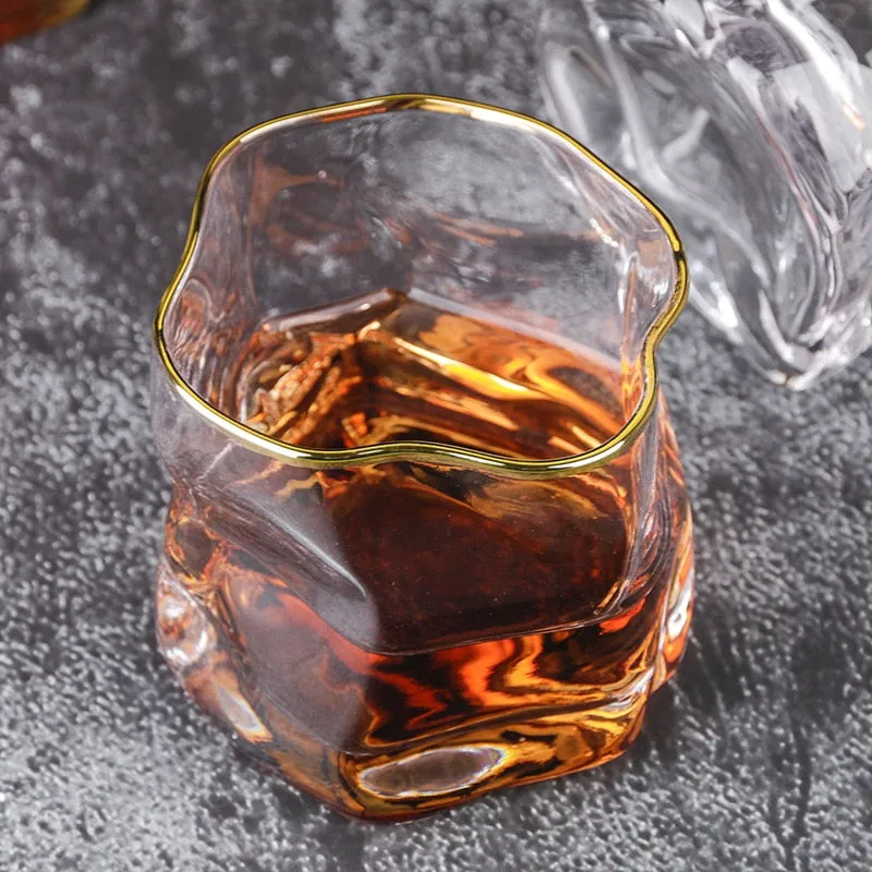 Distort Texture Whisky Glass Set