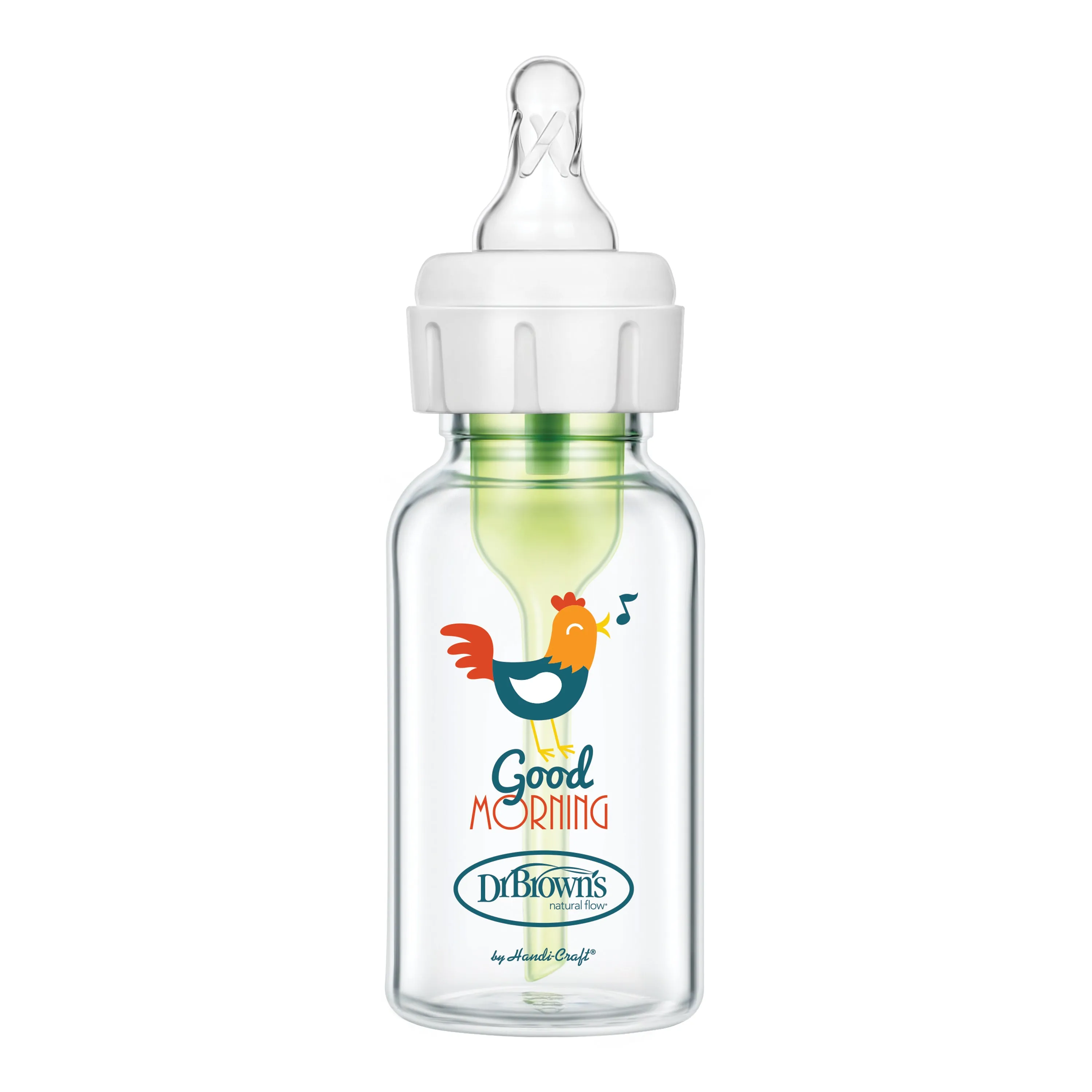 Dr. Brown’s Natural Flow® Anti-Colic Options ™ Narrow GLASS Baby Bottle, with Level 1 Slow Flow Nipple