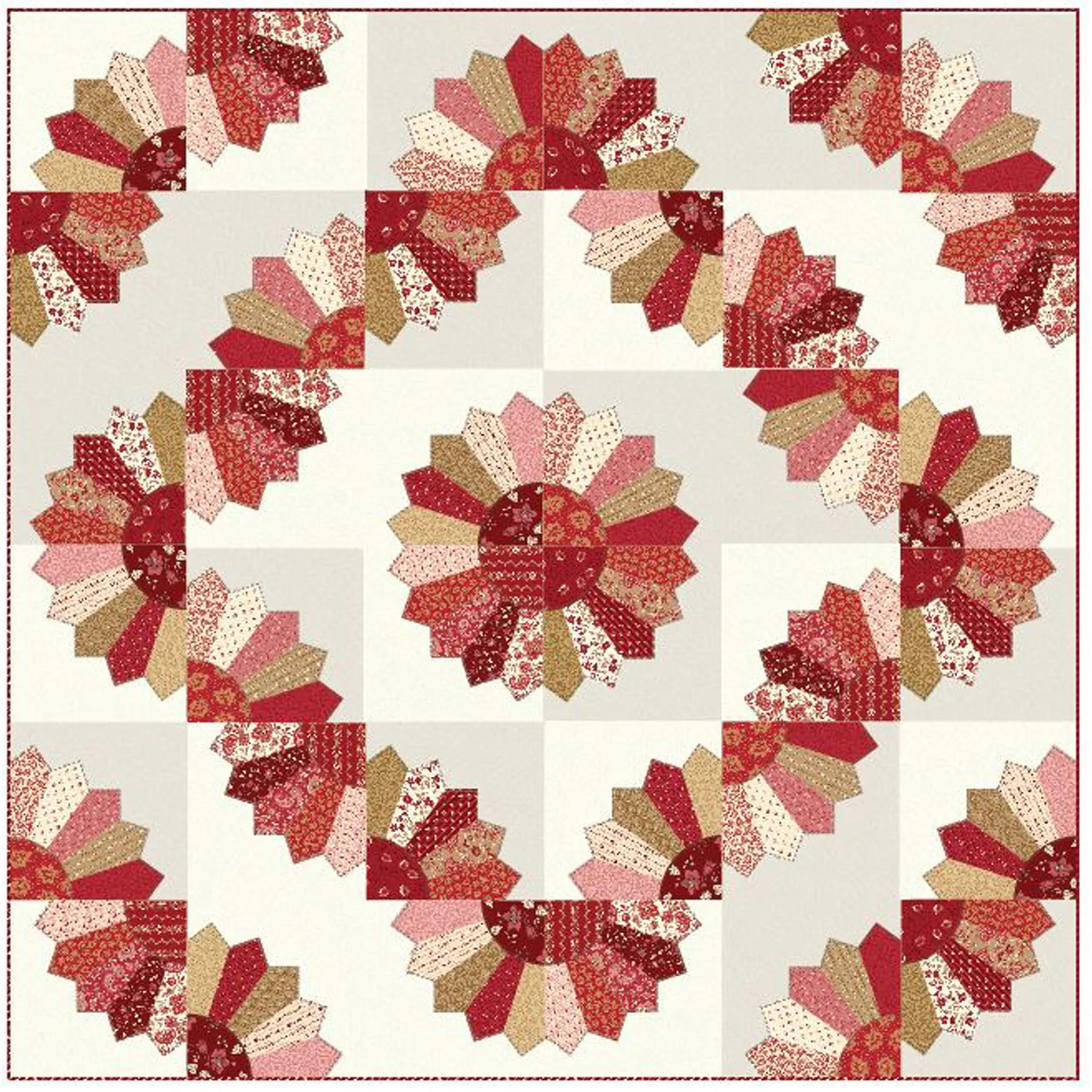 Dresden Fan Quilts Pattern NZP-Q002 - Paper Pattern