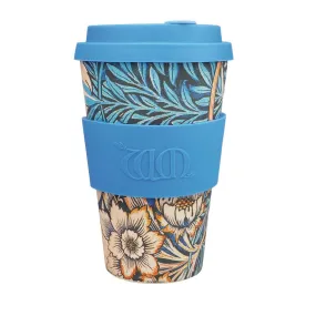 DY490 ecoffee Cup Reusable Coffee Cup William Morris Lily Design 14oz