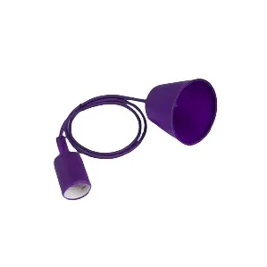 E27 Pendant Light Holder Purple HT-BE27