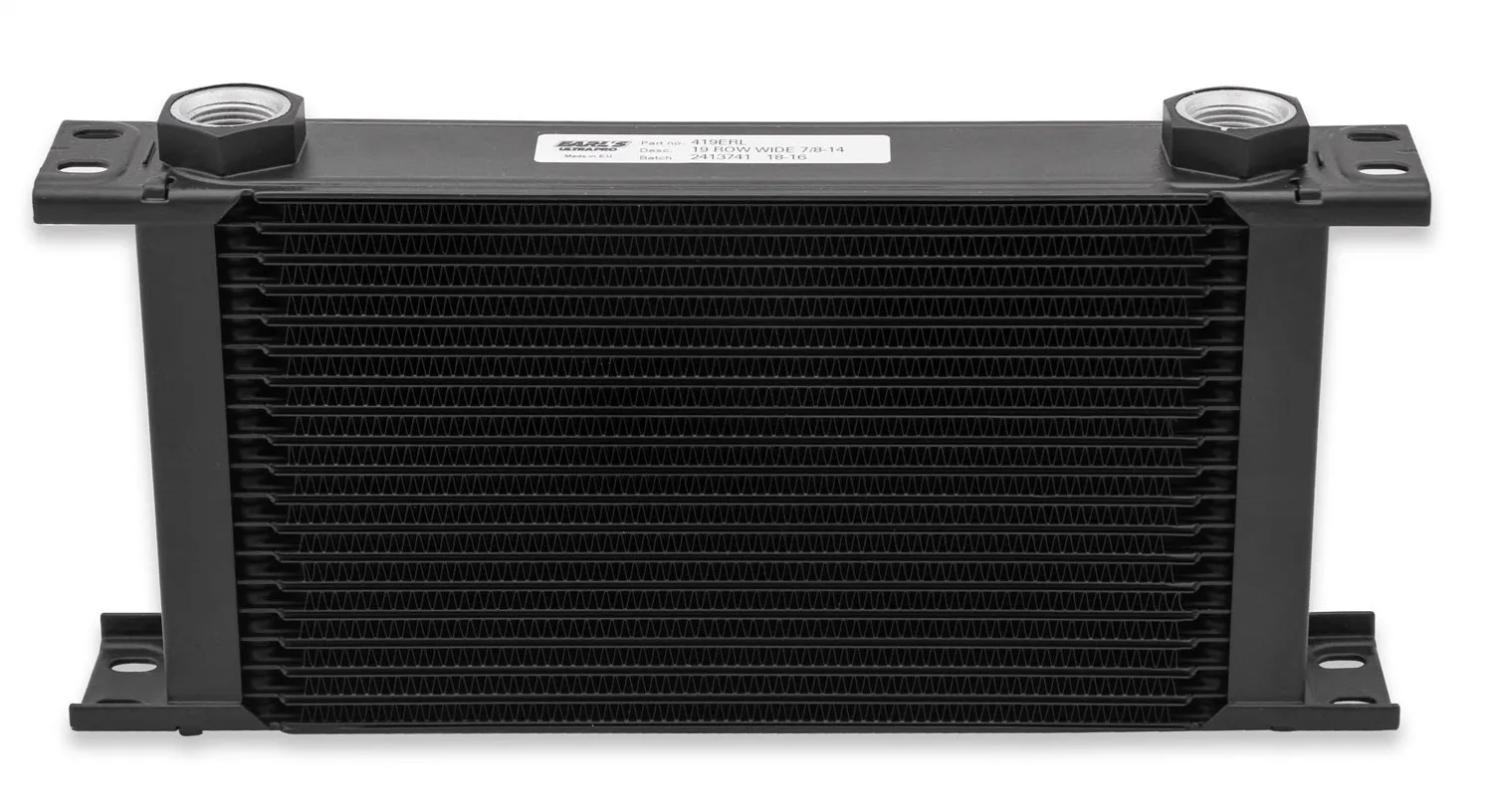 Earl's Performance 425ERL UltraPro Oil Cooler; Black; 25 Row; -10AN Female; Wide;