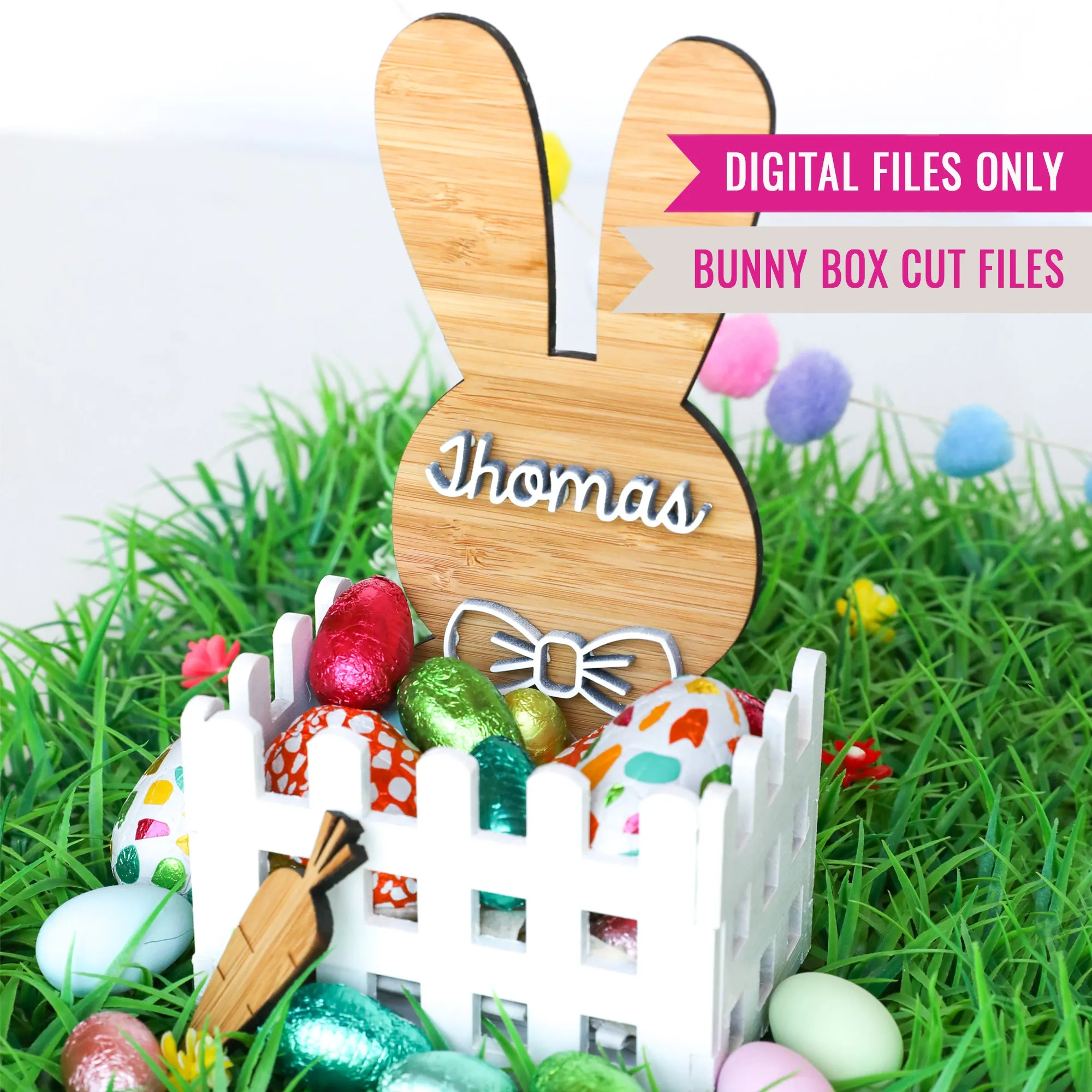 Easter Crate svg | Easter Bunny Egg Box svg | Digital Download, Glowforge file, SVG, EPS and PDF Files | Commercial Use