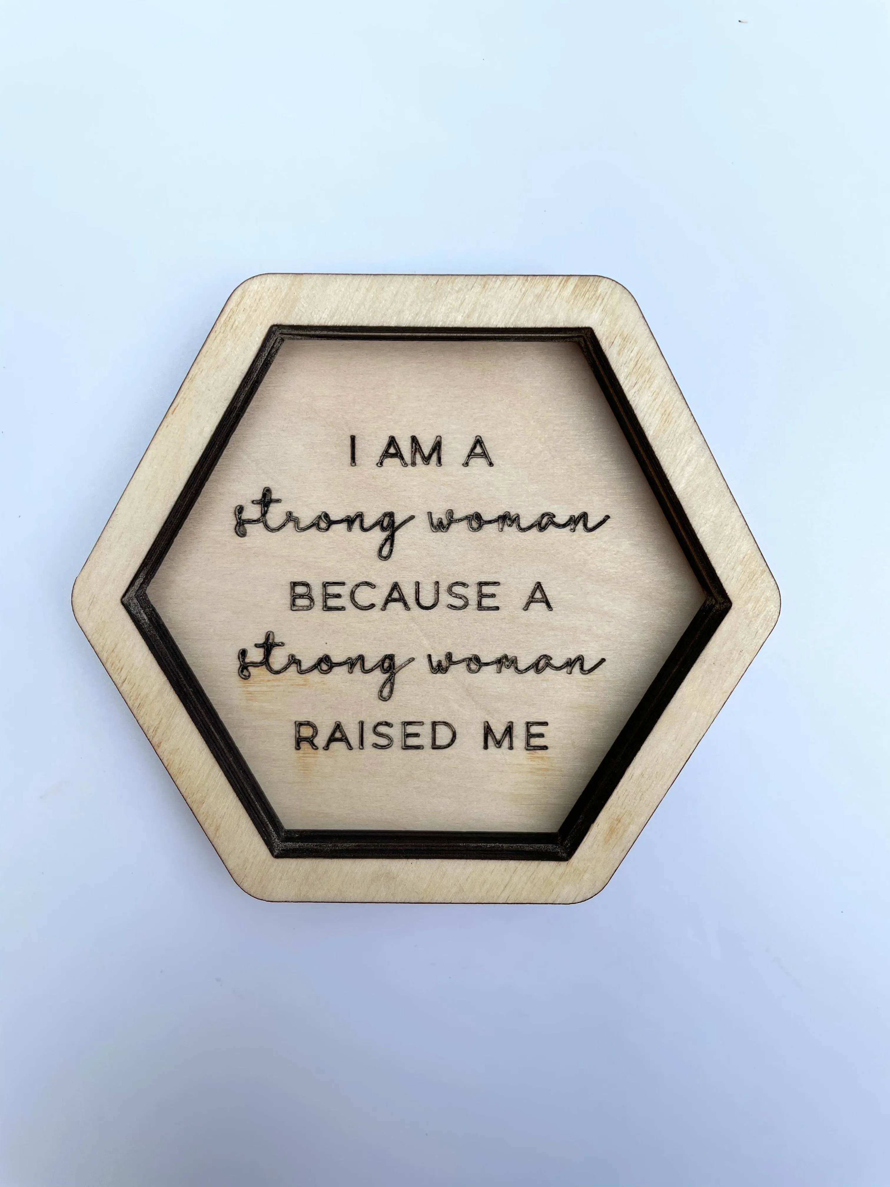 Empowered Women Mom Trinket Dish SVG Laser Ready FILE GLOWFORGE Thunder NOVA GIRL POWER